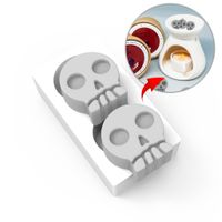 Foto do produto Molde de Silicone 2 Caveirinhas 