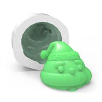 Foto do produto Forma de Silicone Natalino – Boneco de Neve Escondido para Velas em Copo