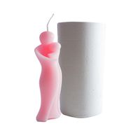 Foto do produto Forma de Silicone Silhueta Mãe com Filho no Colo Vela Branco