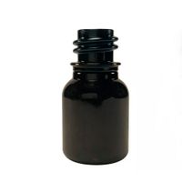 Foto do produto Frasco PET Ambar Cilíndrico Âmbar 10ml para Essências Óleos Amostras Cosméticos