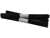 Foto do produto Vareta de Fibra de Algodão 4 Mm X 25 Cm Preta - Pct 20 Unid