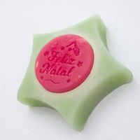 Foto do produto Forma de Silicone Estrela Feliz Natal Encaixe