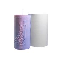 Foto do produto Forma de Silicone Noivos Vela Lembrancinha Decorativa