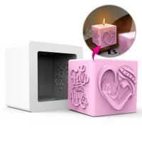 Foto do produto Molde de Silicone Cubo Médio Feliz Dia das Mães