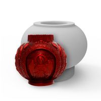 Foto do produto Molde de Silicone Enfeite Bola de Natal Anjo Gabriel Celestial