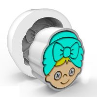 Foto do produto Molde de Silicone Rosto Mamãe com Toalha na Cabeça Spa Autocuidado Relaxante