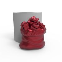 Foto do produto Molde de Silicone Saco Presentes de Natal Natalino Realista Luxo