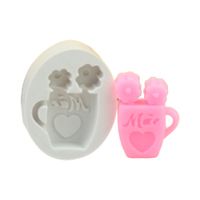 Foto do produto Molde Silicone Vasinho Mãe com Flores