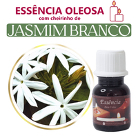 Foto do produto Essência Concentrada Jasmim Branco - Oleosa (Base Dietilfitalato) Para Velas - 10Gr