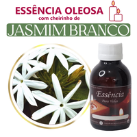Foto do produto Essência Concentrada Jasmim Branco - Oleosa (Base Dietilfitalato) Para Velas - 100Gr
