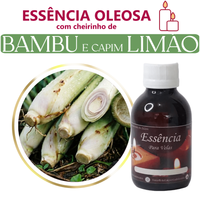 Foto do produto Essência Oleosa Para Velas Bambu e Capim Limão 100 g