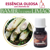 Foto do produto Essência Concentrada Bambu e Capim LImão - Oleosa (Base Dietilfitalato) Para Velas - 10Gr