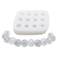 Foto do produto Molde de Silicone 12 Mini Pérolas