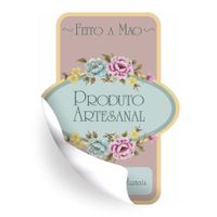 Foto do produto Etiqueta Adesiva - Produto Artesanal Mod.05 4,5x6cm C/ 10 (Pacote)