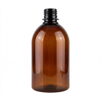 Foto do produto Frasco PET Ambar Cilíndrico 500ml 28/410 Saboneteira para Sabonete Líquido Hidratantes Cremes