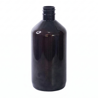 Foto do produto Frasco PET Ambar Cilindrico 500ml Rosca 28/410 para Hidratantes Cremes Gel Cosméticos