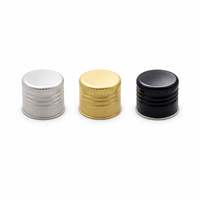 Foto do produto Tampa Alumínio Sem Furo (28/410) - Preto Branco Dourado