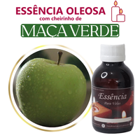 Foto do produto Essência Concentrada Maçã Verde - Oleosa (Base Dietilfitalato) Para Velas - 100Gr