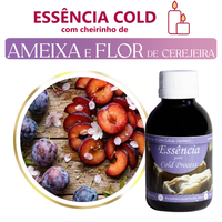 Foto do produto Essência Concentrada Ameixa e Flor de Cerejeira - Cold (Base Miristato de Isopropila - Vela e Cold Process) - 90gr