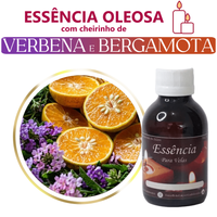Foto do produto Essência Concentrada Verbena e Bergamota - Oleosa (Base Dietilfitalato) Para Velas - 100Gr