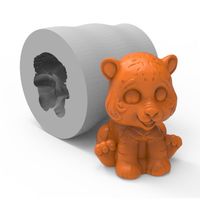 Foto do produto Molde de Silicone Tigrinho Tigre Bebê Safari