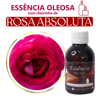 Foto do produto Essência Oleosa para Velas Rosa Absoluta (Base Dietilfitalato) Para Velas 100 g