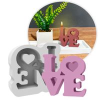 Foto do produto Forma de Silicone LOVE Escultural 3D