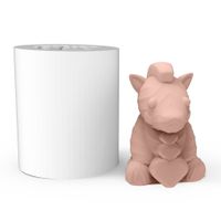 Foto do produto Molde de Silicone Zebra Zebrinha Sentada para Sabonete e Lembrancinhas