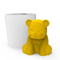 Foto do produto Molde de Silicone Tigre Sentado para Sabonete e Lembrancinhas