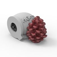 Foto do produto Molde de Silicone Mini Pinha Natal para Sabonetes e Velas Artesanais