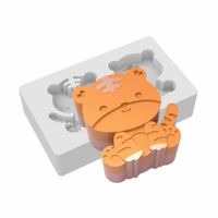 Foto do produto Molde de Silicone Tigre Encaixe Lembrancinha (P1-9)