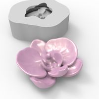 Foto do produto Molde de Silicone Orquídea 1 Cavidade para Sabonete Vela Gesso  Artesanato Resina e Decoração