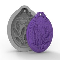 Foto do produto Molde de Silicone Lavanda Provence Pingente