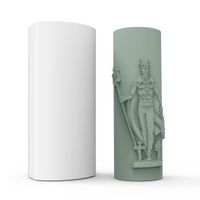 Foto do produto Molde de Silicone Exu Tranca Rua Vela de Orixá Umbanda Candomblé Rituais Oferendas