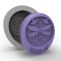 Foto do produto Molde de Silicone Libélula Oval 3D para Sabonetes Velas Gesso Resina