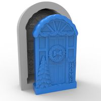 Foto do produto Molde de Silicone Porta Decorada de Natal Para Sabonete Vela Resina Gesso Artesanato Decoração Lembrancinha