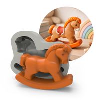 Foto do produto Molde de Silicone Ponei Cavalinho no Balanço Ib-234 (P1-108)