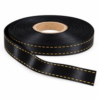 Foto do produto Fita de Cetim 10Mm x 1Mt Estampa Prespontada Para Decoração Presente Lembrancinha Artesanato