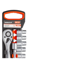 Foto do produto  Jogo De Soquetes Sextavados 10 A 24mm 12 Peças Robust S69005014 