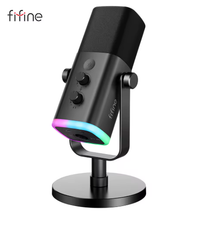 Foto do produto Microfone Condensador Gaming AM8 Ampligame USB C Fifine