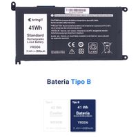 Foto do produto Bateria Dell 11.4v 43w 3600mAh Yrdd6 P90F005 5482 5493 (BB11-DE549)
