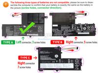 Foto do produto Bateria Lenovo 7.4/7.6v 26/34Whw 3500mAh (TIPO A) 2 celulas L14M2P21-2S1 500S-14ISK 500S-15ISK (BB11-LE057)