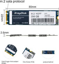 Foto do produto NGFF Sata M.2 256GB 2280 XrayDisk
