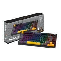 Foto do produto Teclado Desktop Mecânico C/ Fio Azimut Nova 75% Preto/Cinza Clanm