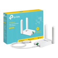 Foto do produto Adaptador Wireless 300Mbps 2.4Ghz Usb 2.0g C/Antenas TL-WN822N Tp-link Branco