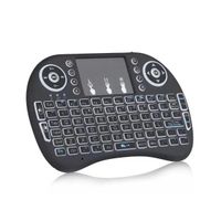 Foto do produto Teclado Mini Air Mouse Touch Wireless S/Fio C/Led Preto LTVB45006
