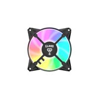 Foto do produto Fan Ventoinha Eurus RGB 120mm Molex 4pin Ventoinha Preto Clanm