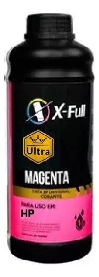 Foto do produto Tinta HP Corante Universal X-Full Ultra 1L Magenta