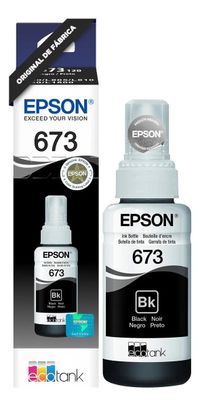 Foto do produto Tinta Epson T673 Black 70ml