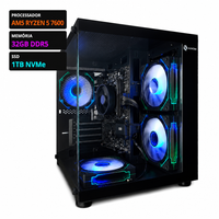 Foto do produto  Kit Computador AM5 Ryzen 5 7600, 32gb DDR5, 1tb NVME